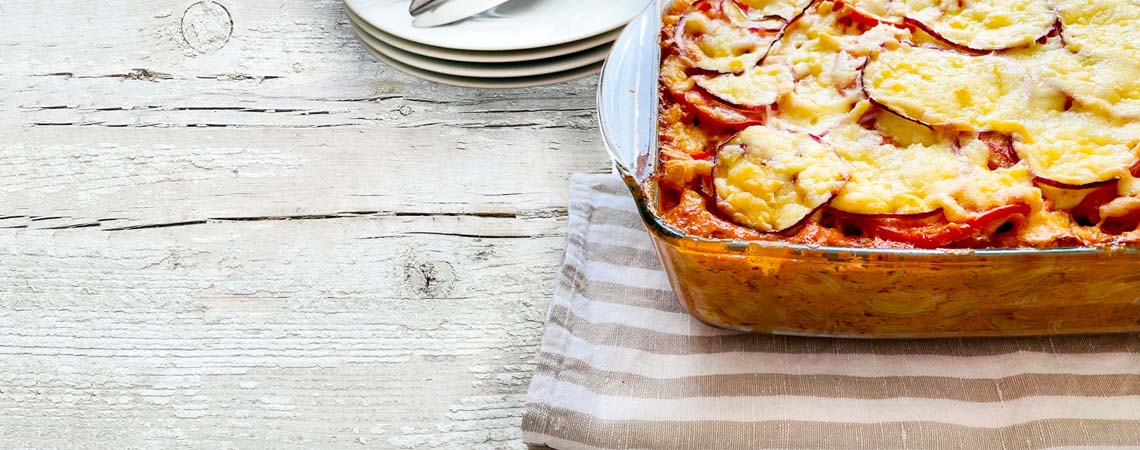 Rezept für Nudel Tunfisch Auflauf - Hofgutshop.de - hofgutshop.de