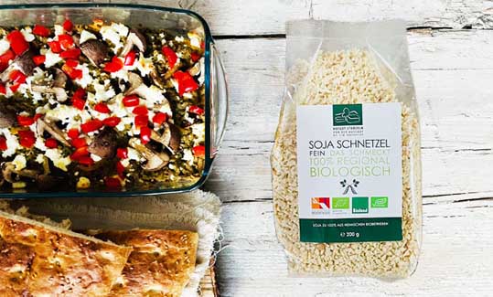 Rezept für vegetarischen Hackauflauf - Hofgutshop.de - hofgutshop.de